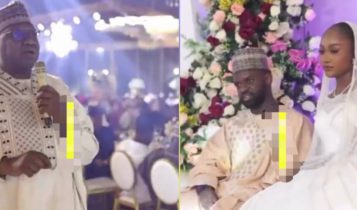 Bride’s father advises groom at wedding that it’s not his wife’s duty to cook for…