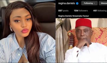 Regina Daniels returns to Instagram, yanks off husband’s name and photos